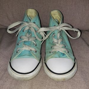 Converse size 9 high top mint green sneaker